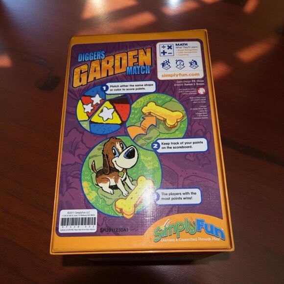 Simplyfun Diggers Garden Match Game Ages 4+ COMPLETE - Picture 4 of 4